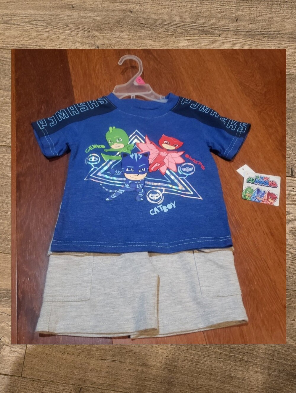 🌻 NWT PJ Masks 2-Piece Outfit Set - Catboy Gekko Owlette - Size 18mos